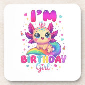 私はウーパールーパーの誕生日です コースター (正面)