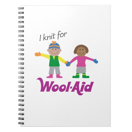 私はウール援助のノートのために編みます ノートブック (正面)