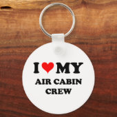 私はエアキャビンのクルーが大好き キーホルダー (正面)