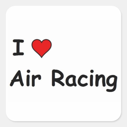 私はエアレースが大好き スクエアシール (正面)