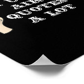 私はエア引用文を多用すおもしろいる ポスター (角)