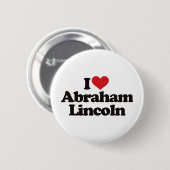 私はエイブラハム・リンカーンを愛します 缶バッジ (正面&裏面)