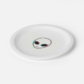 私はエイリアンです。 外国の食糧紙皿 ペーパープレート (アングル)