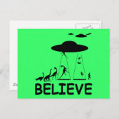 私はエイリアンで信じます ポストカード (正面/裏面)