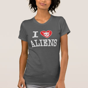 私はエイリアンを愛します Tシャツ