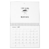 私はエイリアン信じを望む カレンダー (1月 2027)