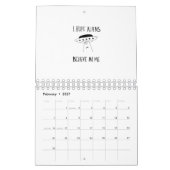 私はエイリアン信じを望む カレンダー (2月 2027)