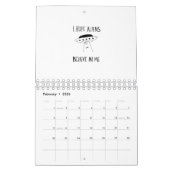 私はエイリアン信じを望む カレンダー (2月 2026)