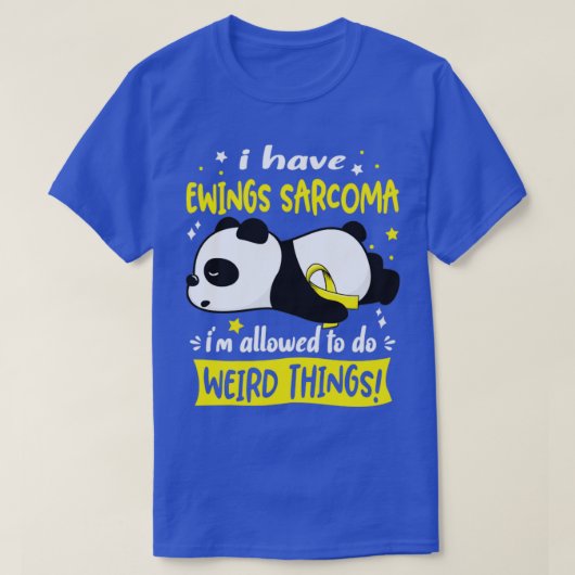 私はエウイング肉腫を許可されて風変わりいる Tシャツ (デザイン正面)