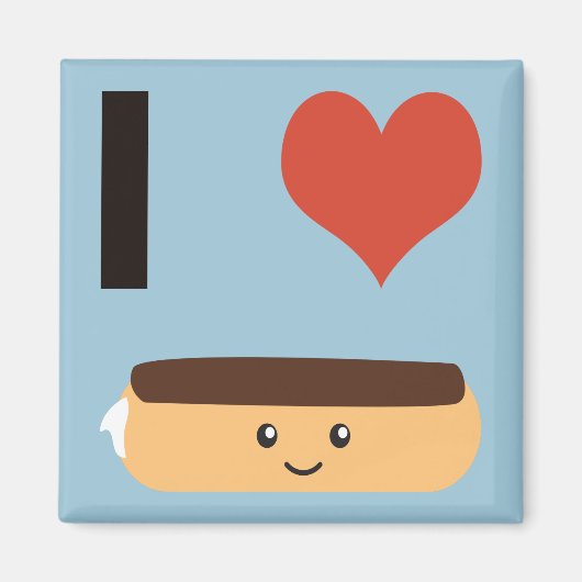 私はエクラワールが大好き マグネット (正面)