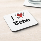 私はエコーのハートを愛します コースター (左側)