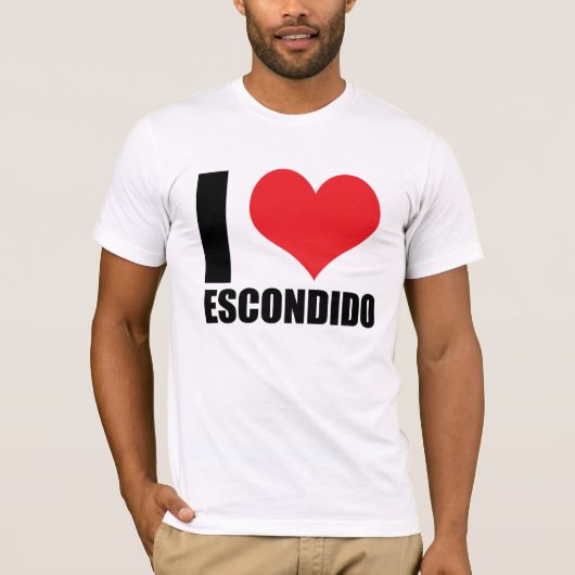 私はエスコンディードが大好き Tシャツ (正面)