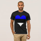 私はエストニアを愛します Tシャツ (正面フル)