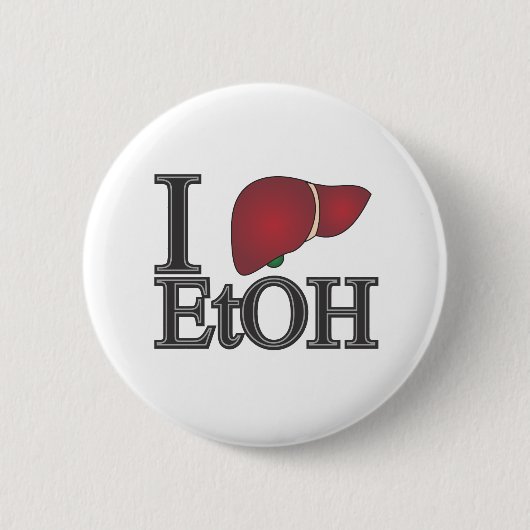 私はエタノールを愛します 缶バッジ (正面)