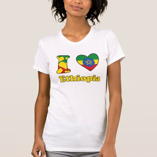 私はエチオピアが好き Tシャツ (正面)