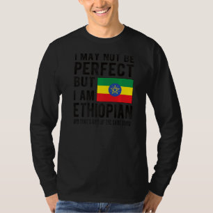 私はエチオピア国旗エチオピア伝統エチオピアロ Tシャツ