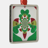 私はエチオピア愛ラブルハート色 メタルオーナメント (右)