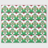 私はエチオピア愛ラブルハート色 ラッピングペーパー (フラット)