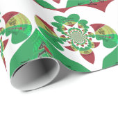 私はエチオピア愛ラブルハート色 ラッピングペーパー (ロールコーナー)