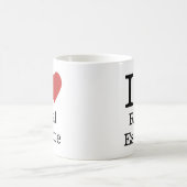 私はエテ❤️ート実在MAGが大好き コーヒーマグカップ (中央)