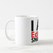 私はエドワードSnowdenのマグです コーヒーマグカップ (左)