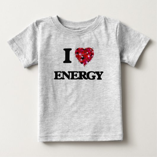 私はエネルギーが大好き ベビーTシャツ (正面)