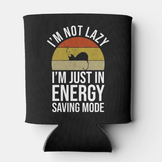 私はエネルギーのモードで怠け者救ではない 缶クーラー (裏面)