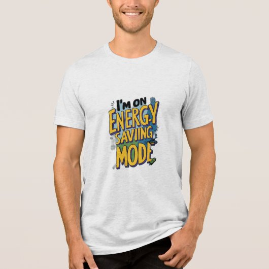 私はエネルギー救の状態 トライブレンドTシャツ (正面)