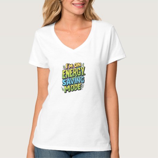 私はエネルギー救の状態 Tシャツ (正面)