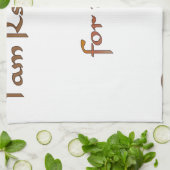 私はエネルギーIの共有.png キッチンタオル (折り畳み)