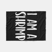 私はエビのハロウィーン私は簡単フーシンプルの衣装である フリースブランケット (正面(横))