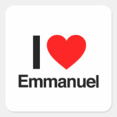 私はエマニュエルが大好き スクエアシール (正面)