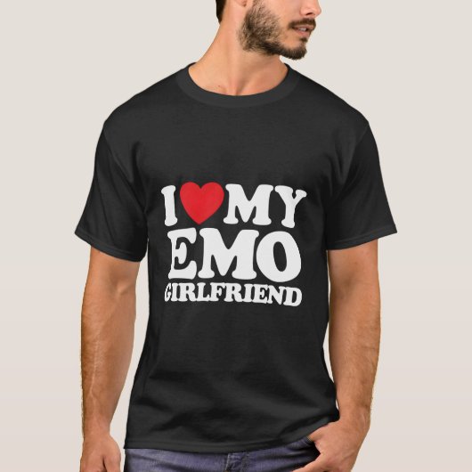 私はエモの友人を愛している Tシャツ (正面)