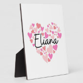 私はエリアナが好きです フォトプラーク (側面)