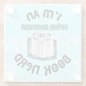 私はエリカスティーブンスの本おたく ガラスコースター (裏面)