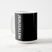 私はエルサレム・イスラエルが大好きだ コーヒーマグカップ (正面左)