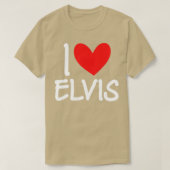私はエルビスの名前パーソナライズされた男性ガイBFF友人が大好き Tシャツ (デザイン正面)