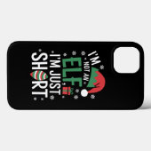 私はエルフではない、ただ背が低いだけ クリスマスのジョーク Case-Mate iPhoneケース (裏面 (横))