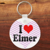 私はエルマーが大好き キーホルダー (正面)