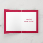 私はエレガント愛するフローラフォイルパーソナライズされたカード 箔シーズンカード (内側レイダウン)