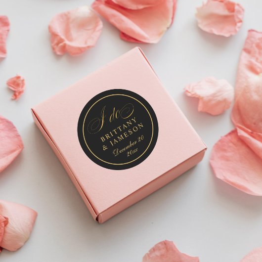 私はエレガント結婚式を行う日付封筒用シール ラウンドシール