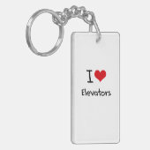 私はエレベーターを愛します キーホルダー (正面左)