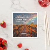 私はエレミヤ29:11聖書の聖句の計画を知っている スタンダードカクテルナプキン (インサイチュ)