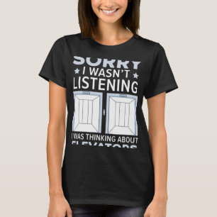 私はエレヴ聞について考えるは悪かった Tシャツ
