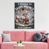 私はエロンムスクのシャンプーTULSI GABBARDで怒った キャンバスプリント (インサイチュ (リビング))