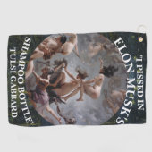 私はエロンムスクのシャンプーTULSI GABBARDで怒った ゴルフタオル (横)