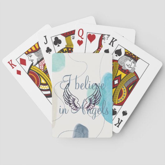 私はエンジェル信じスの抽象芸術バック トランプ (裏面)