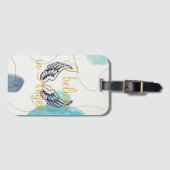 私はエンジェル信じスの抽象芸術バック ラゲッジタグ (正面横)