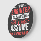 私はエンジニアだ救が、とりあえず ラージ壁時計 (傾斜)