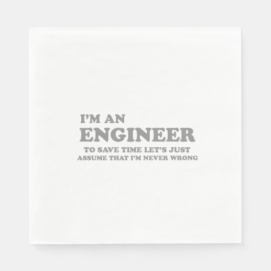 私はエンジニアだ スタンダードランチョンナプキン (正面)